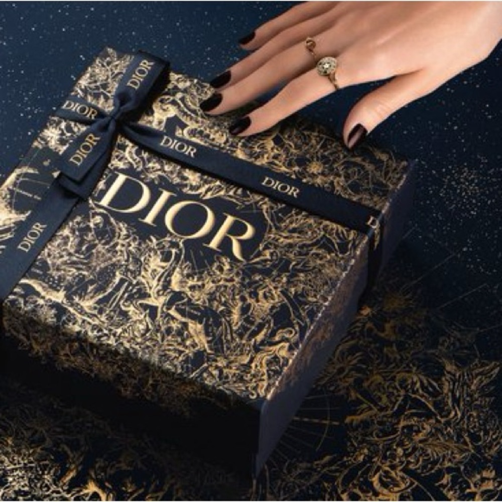 Dior Midnight Blue Box with Gold Detailing